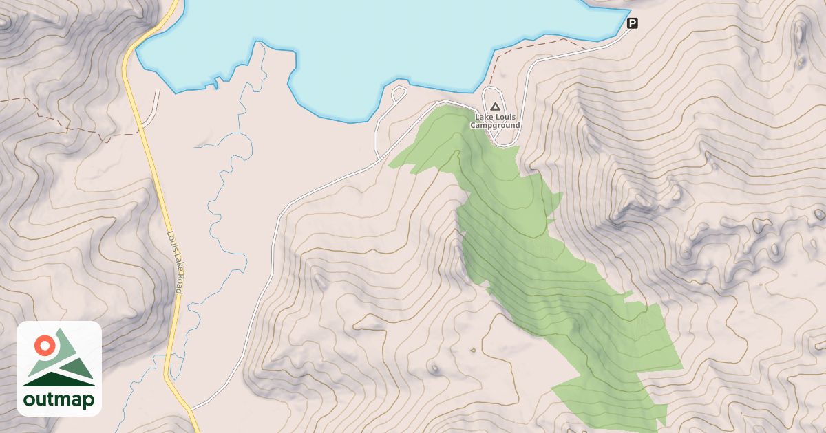 Map of LOUIS LAKE CAMPGROUND