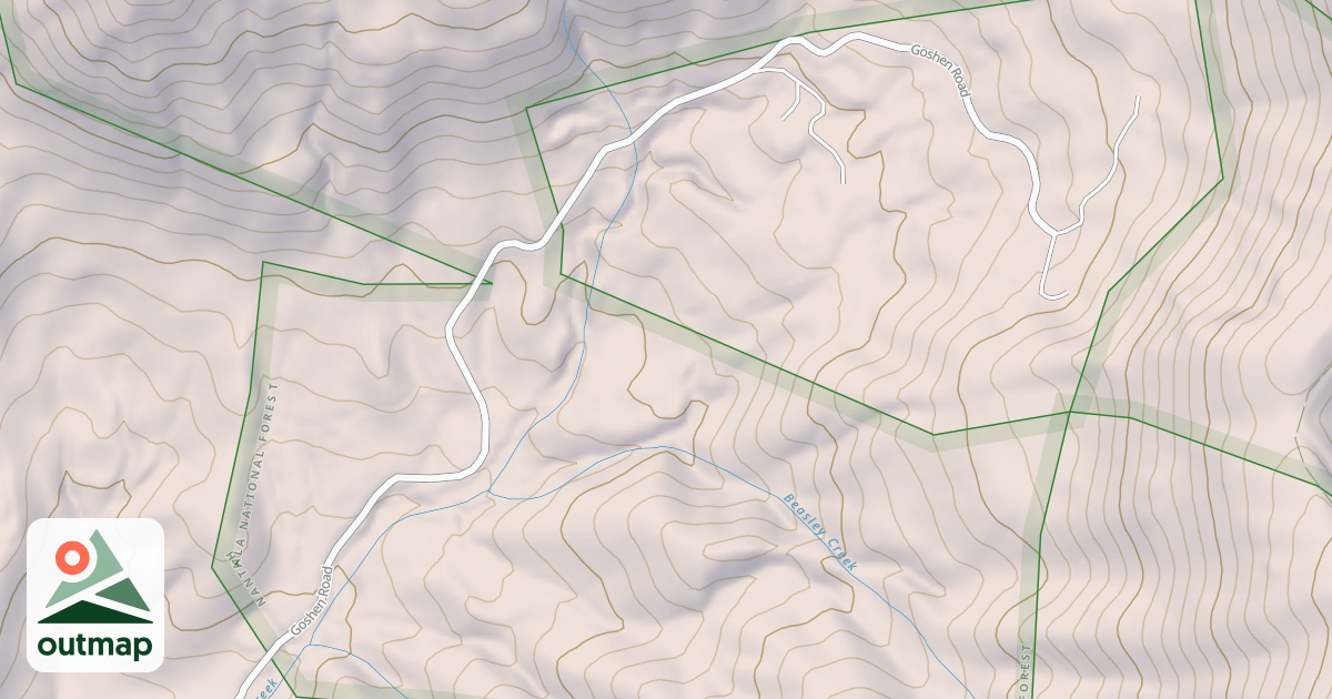 Map of BEASLEY CREEK