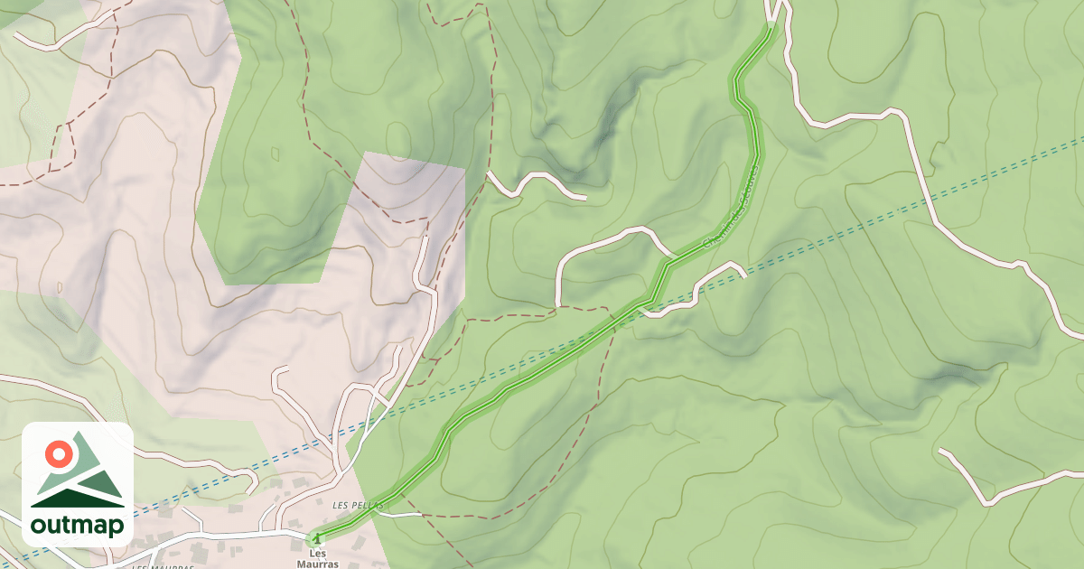 Map of Chemin des Séouves