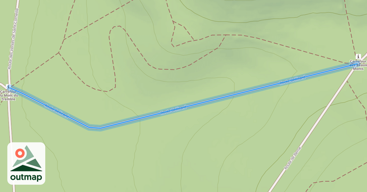 Map of Route Bellicard