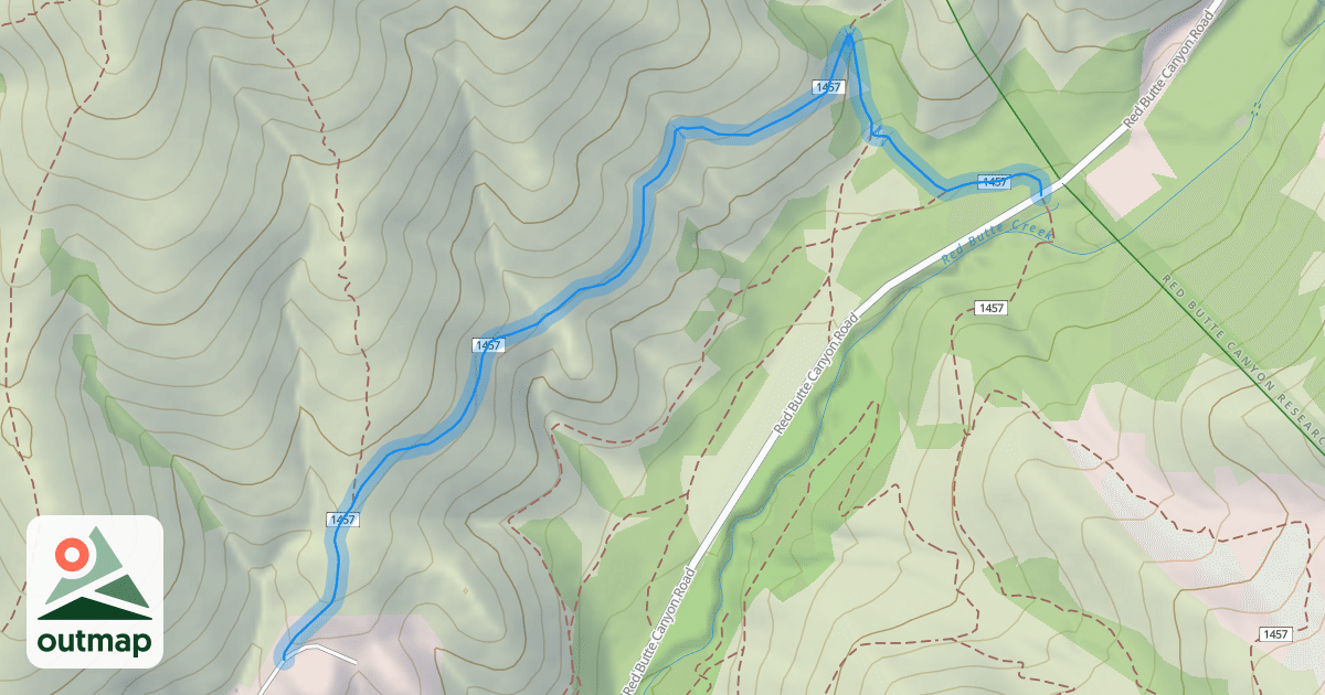 Map of Skyline Trail West