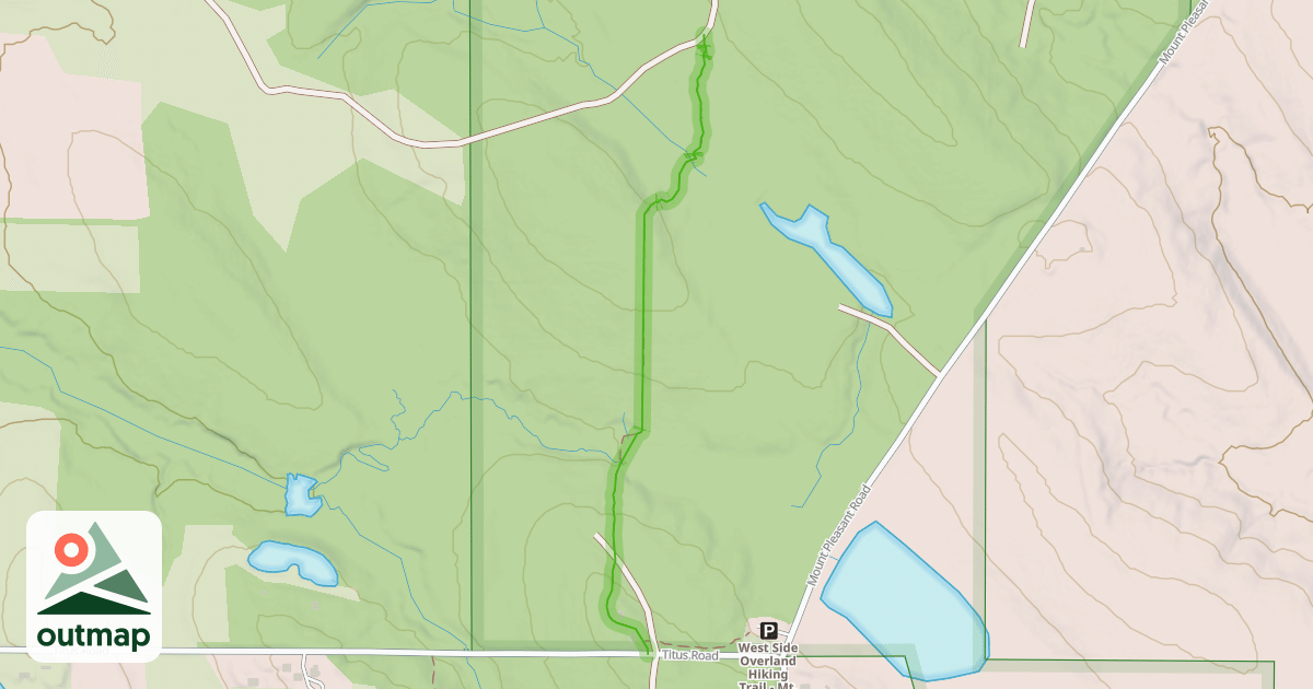 Map of Fred J. Cusimano Westside Overland Trail