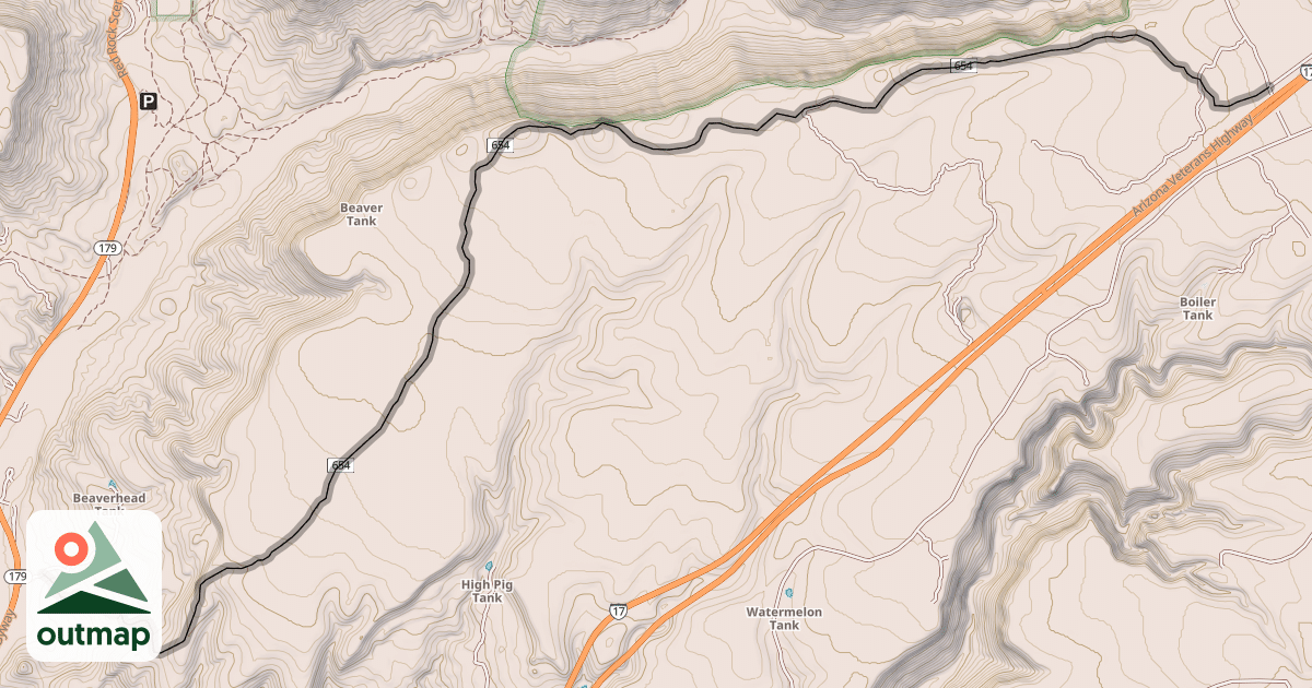 Map of Chaves Trail