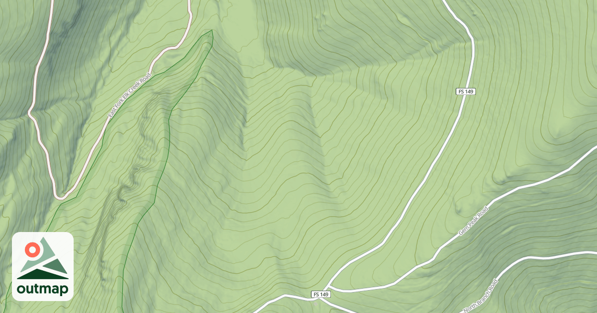 Map of MARTEN CREEK SNOWMOBILE ROUTE