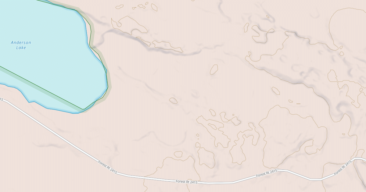Map preview of WEST ANDERSON LAKE