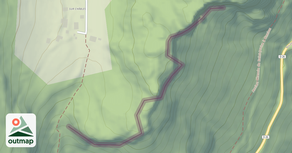 Map of Climbing Crag