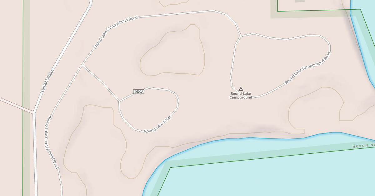 Map preview of ROUND LAKE  CAMPGROUND