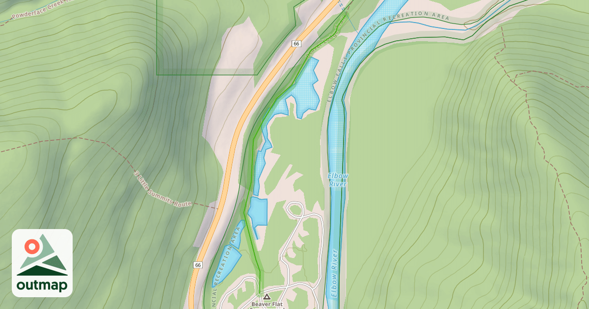 Map of Beaver Lodge Trail