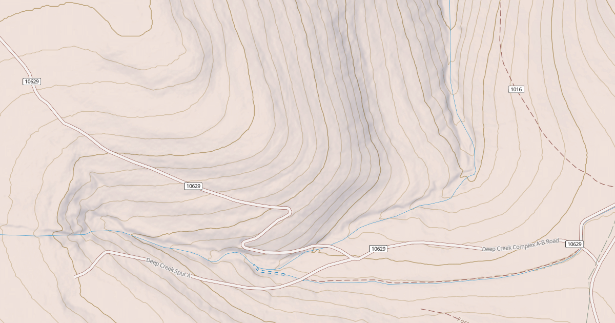 Map preview of DEEP CREEK COMPLEX A-B