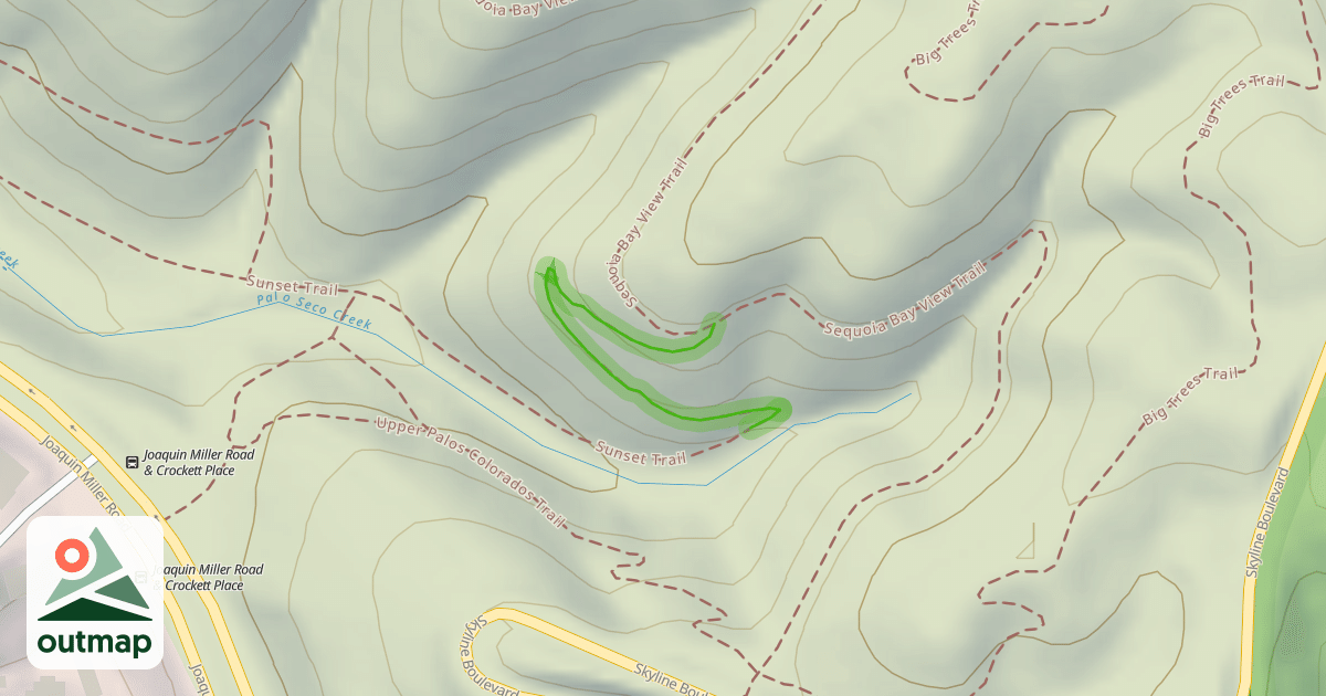 Map of Sunset Trail