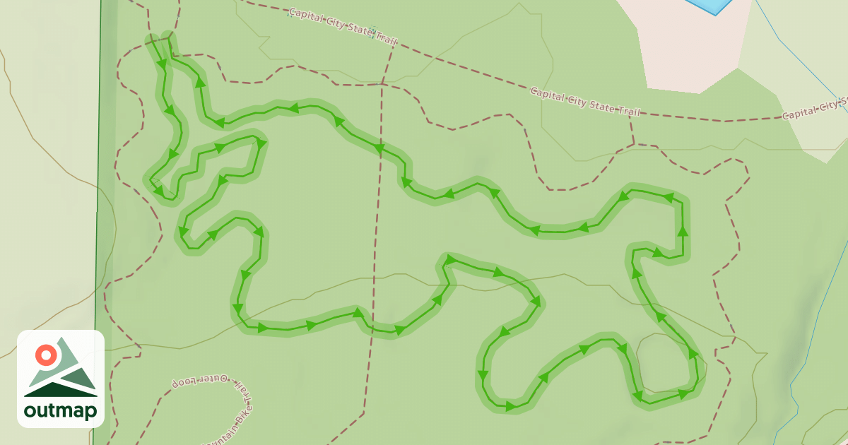 Map of Seminole Mountain Bike Trail - Inner Loop