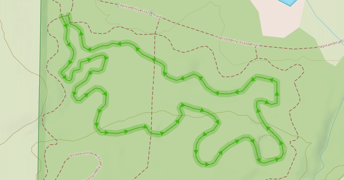 Map preview of Seminole Mountain Bike Trail - Inner Loop