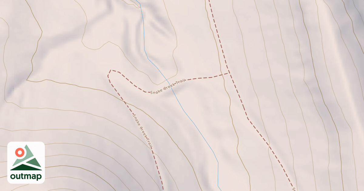 Map of Snake Creek Trail
