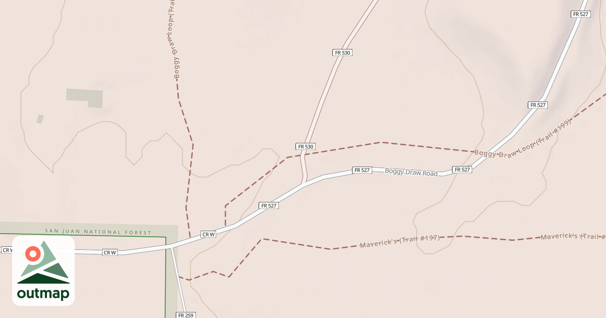 Map of Boggy Lower Loop