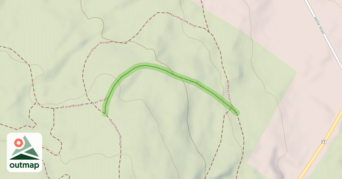 Map of Ski Trail
