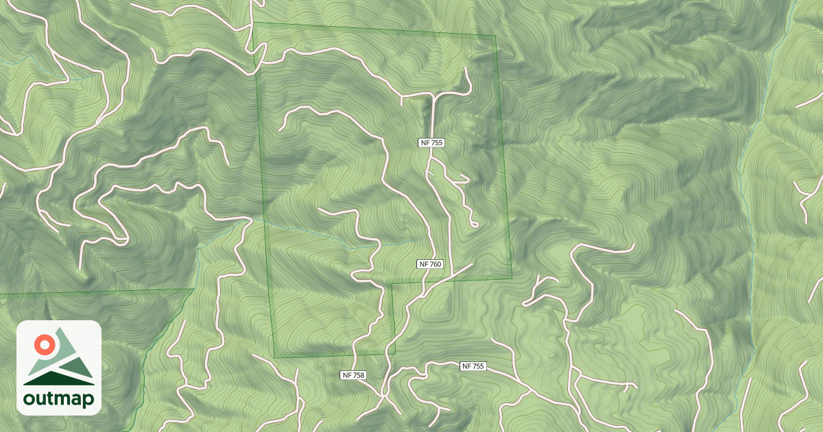 Map of COUGAR ROCK RD