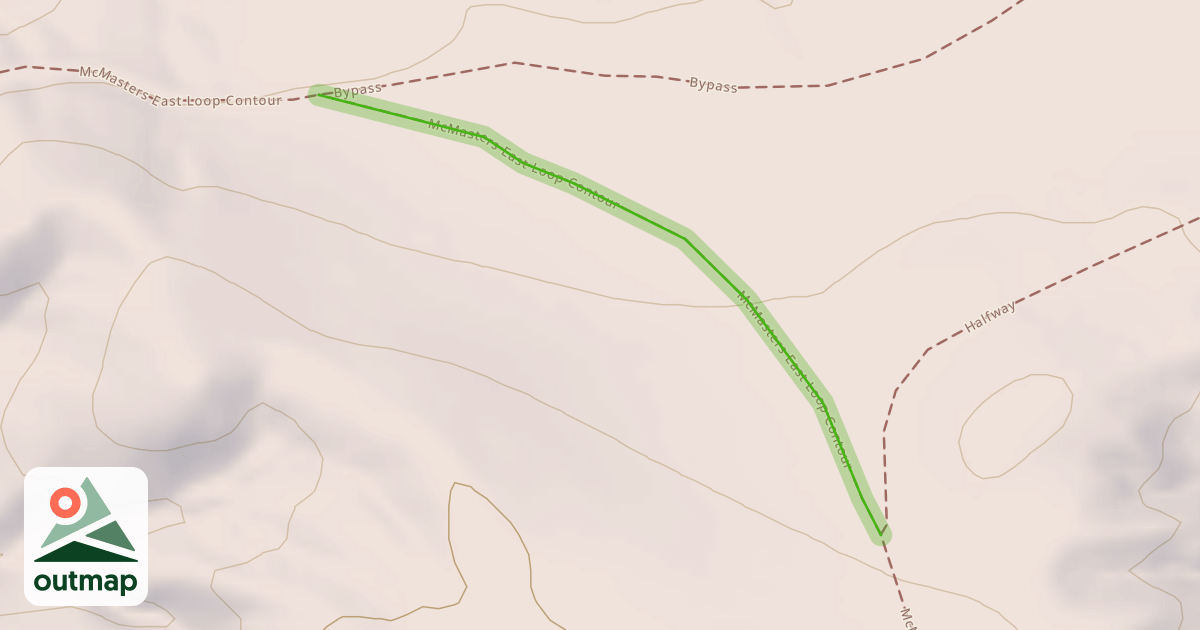 Map of McMasters East Loop Contour