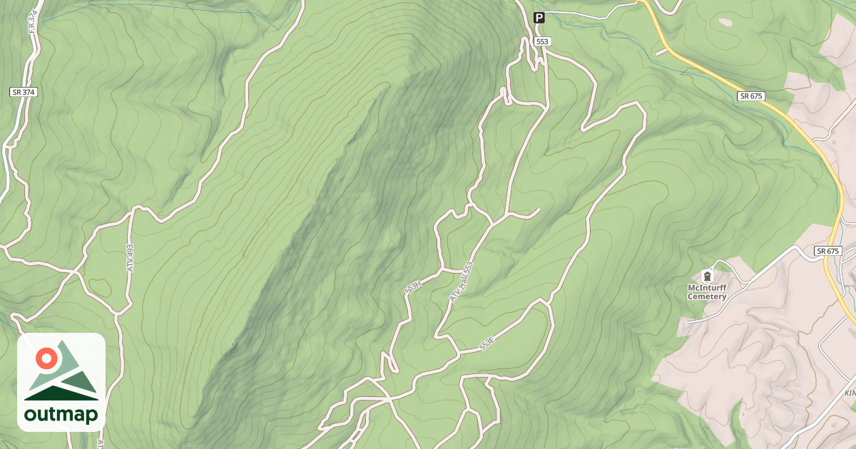 Map of MERTINS ROCK