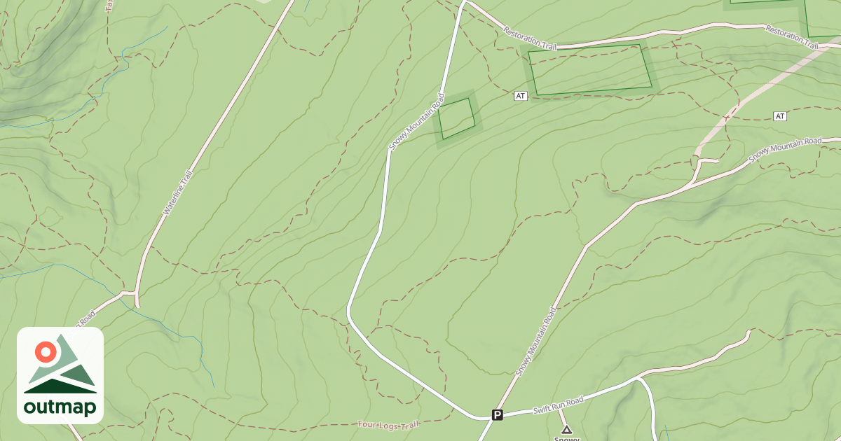 Map of Michaux State Forest – Snowmobile Trail System (Southern)