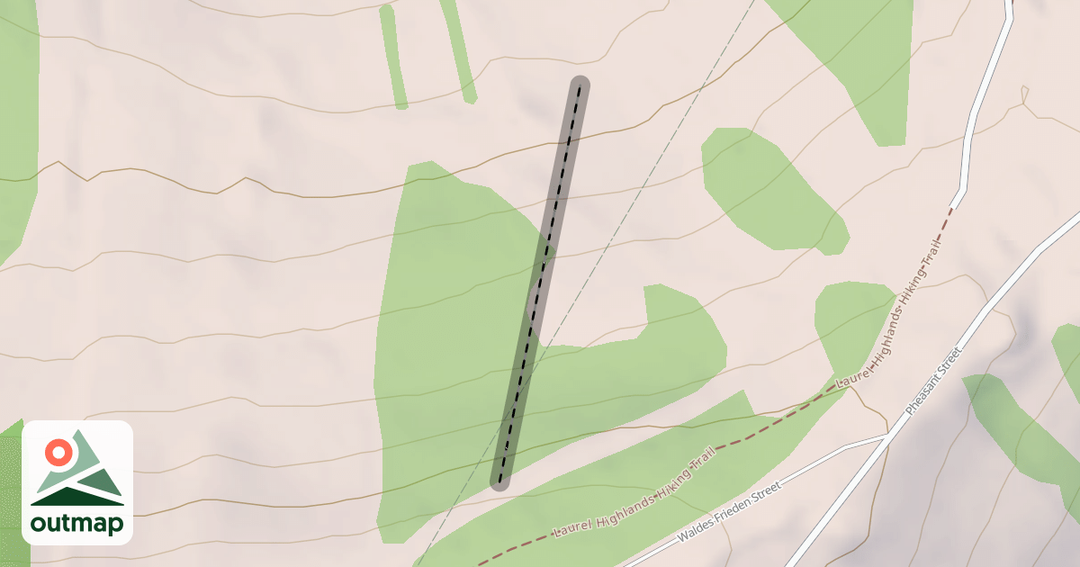 Map of Little North Face Glades