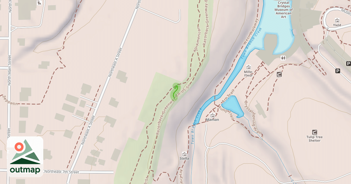 Map of All-American Connector