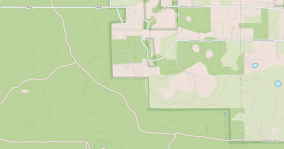 Map preview of USFS Motor Vehicle Use Map Roads {5CE91A45-316D-427D-8F42-B1CE889E8278}