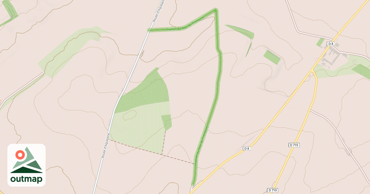 Map of Chemin au Riez du Tronquoy