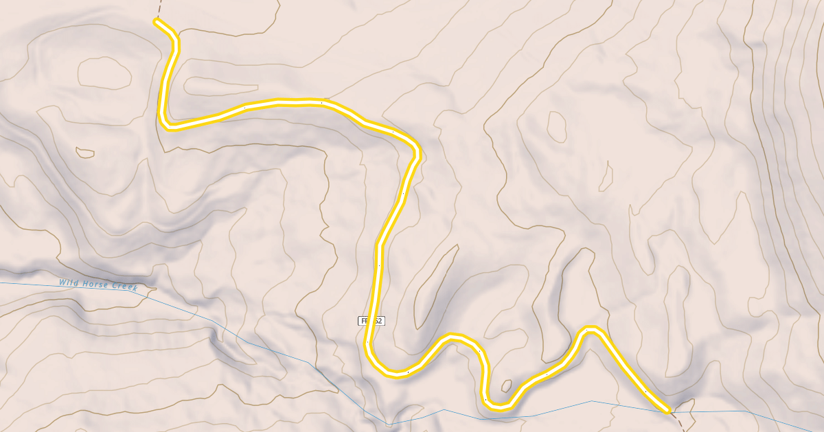 Map preview of Lower Wildhorse Lick Trail