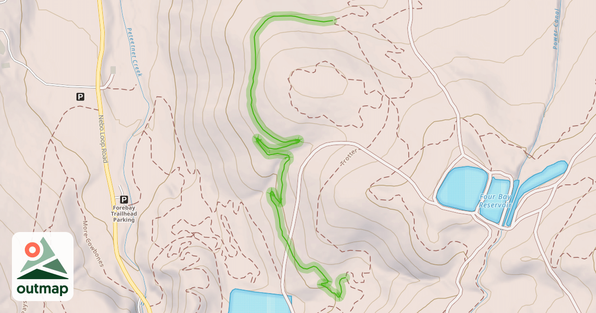 Map of Even Flow Trail