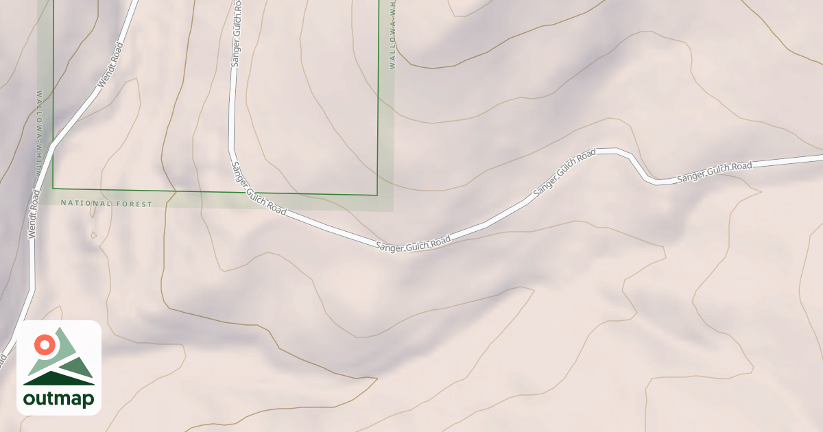 Map of USFS National Forest System Roads {5BB24F5B-30C9-45AD-9E05-65442E61DF60}