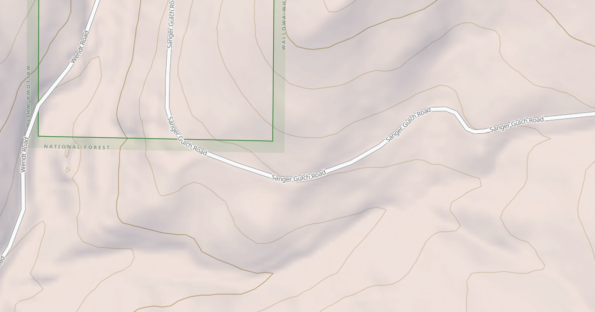 Map preview of USFS National Forest System Roads {5BB24F5B-30C9-45AD-9E05-65442E61DF60}