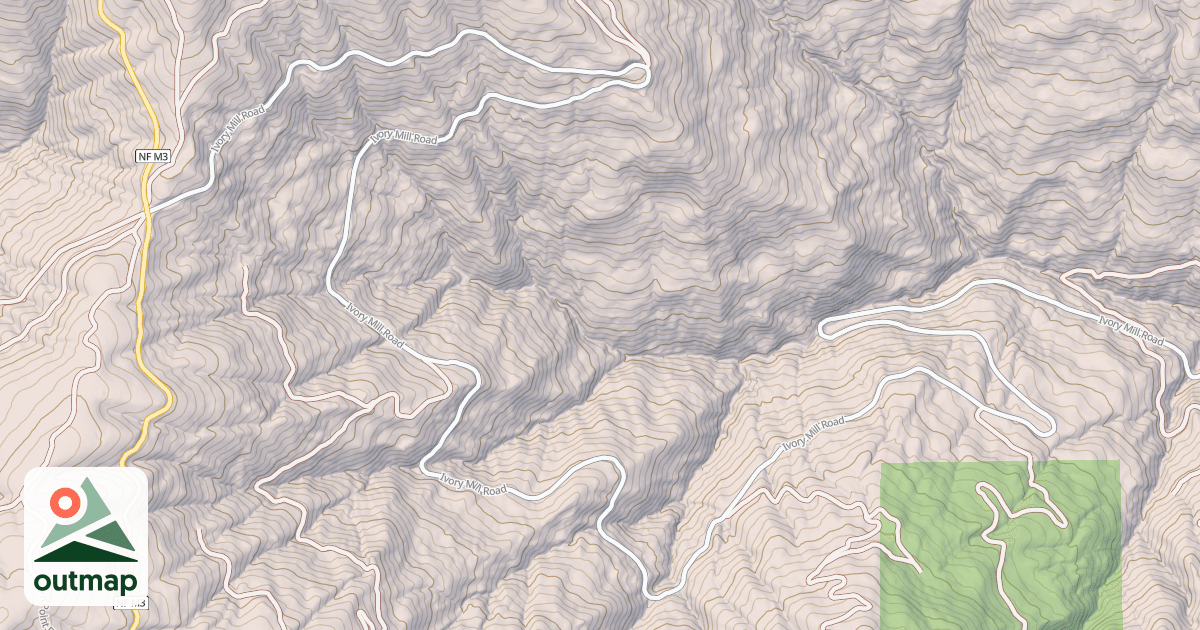 Map of IVORY MILL ROAD