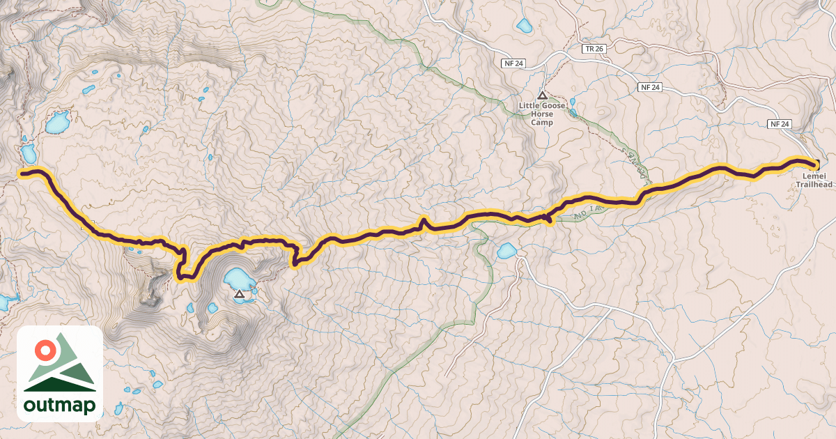 Map of Lemei Trail #34