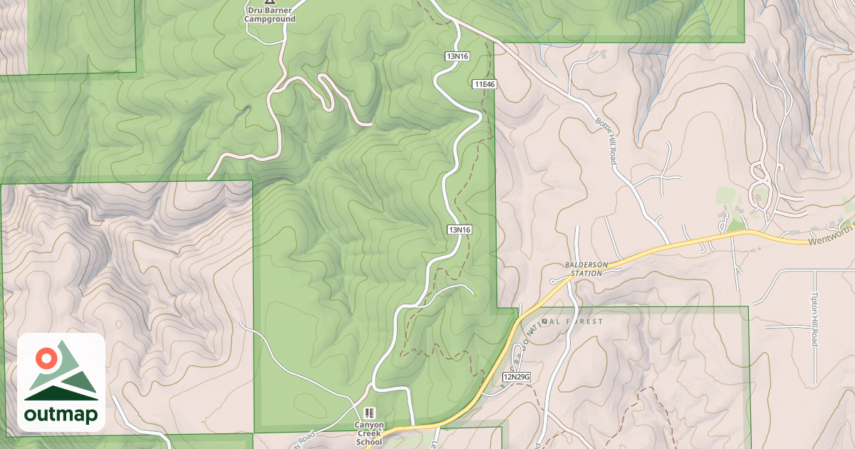 Map of BOTTLE HILL BYPASS