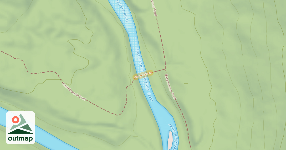 Map of East Branch Trail