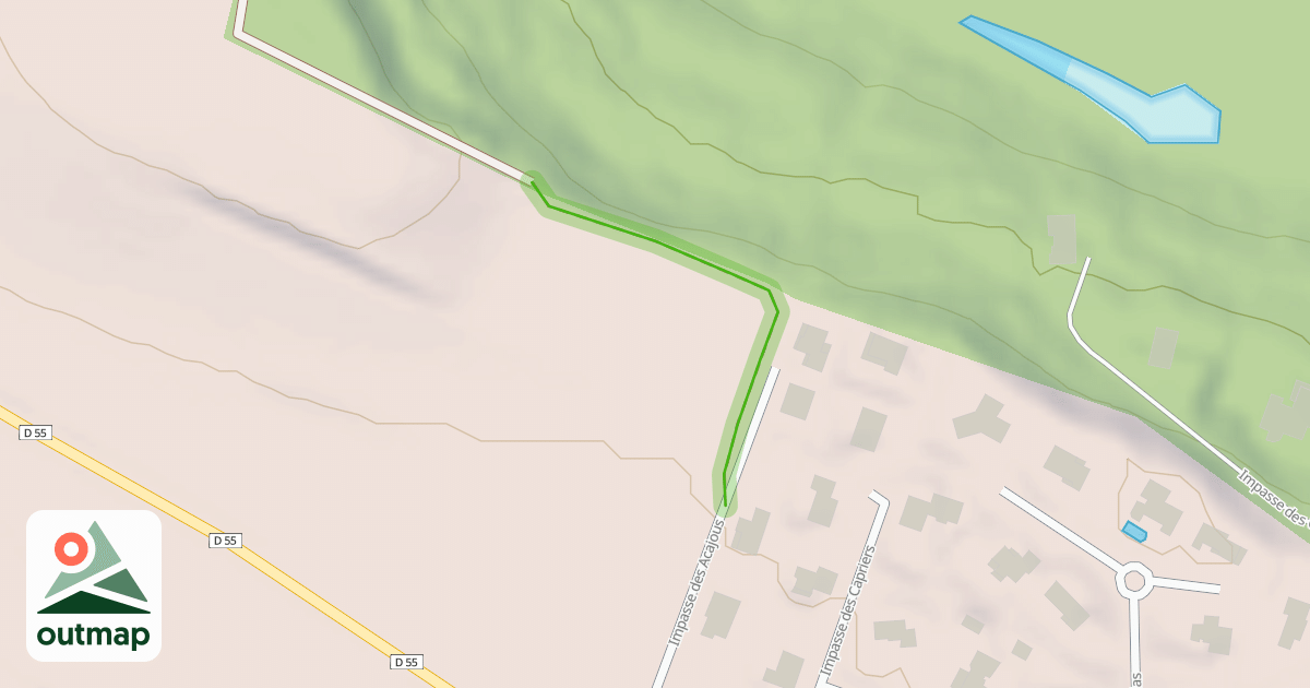 Map of Sentier des Cèdres