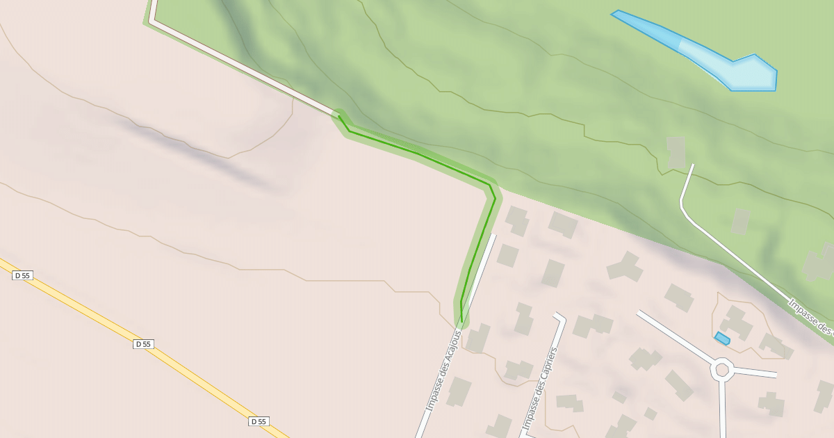 Map preview of Sentier des Cèdres
