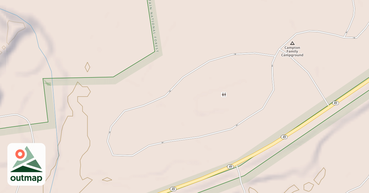 Map of CAMPTON CG SPUR B