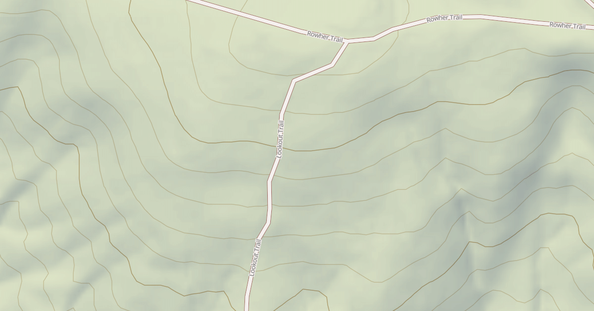 Map preview of Lookout 4x4 Ohv Trail