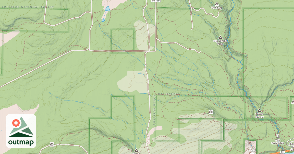 Map of Deer Snowmobile Trail