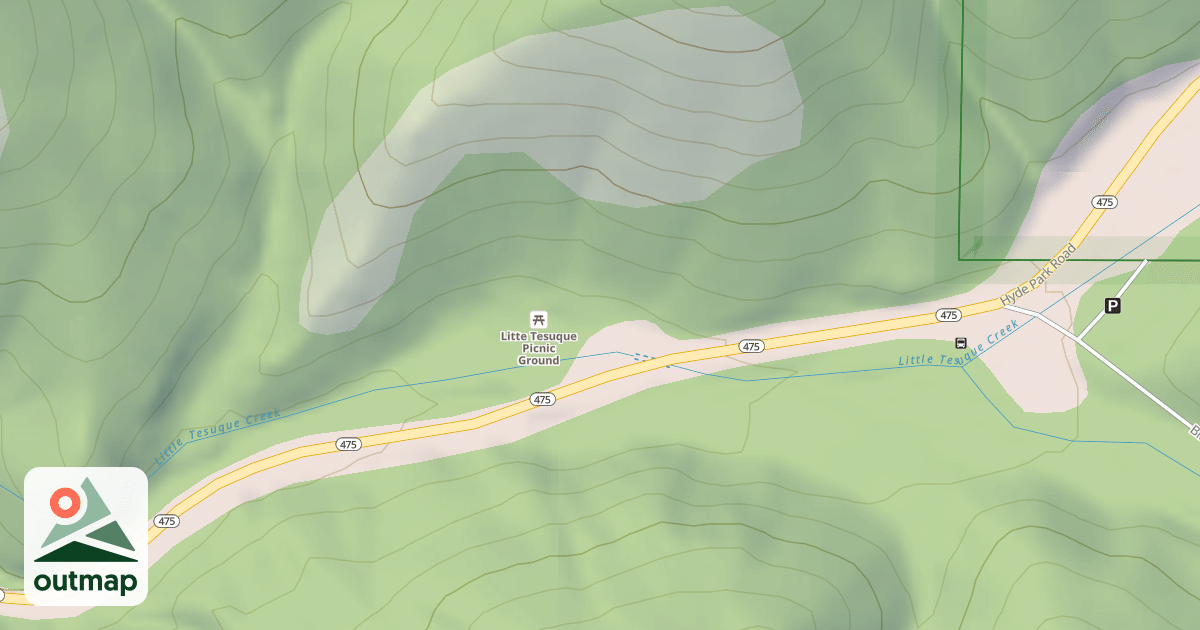 Map of LITTLE TESUQUE PG