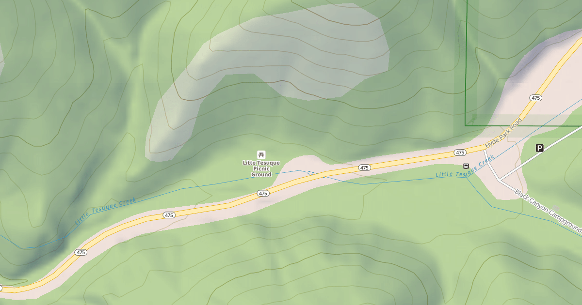 Map preview of LITTLE TESUQUE PG