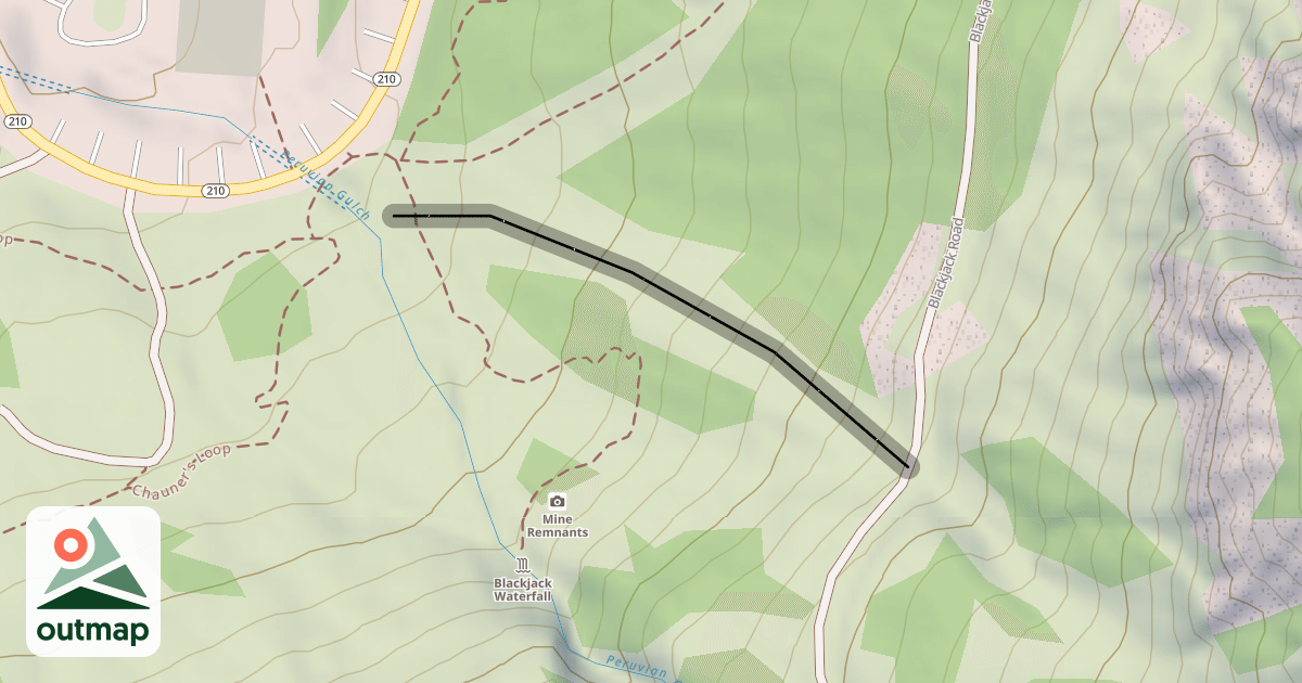 Map of Lightning Tree Gully