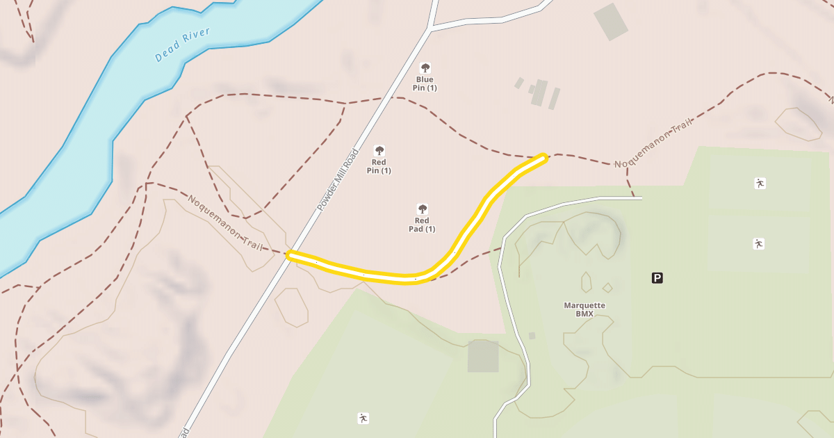 Map preview of Noquemanon Trail