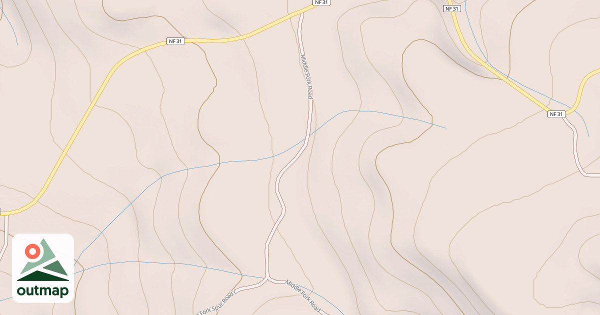 Map of MIDDLE FORK