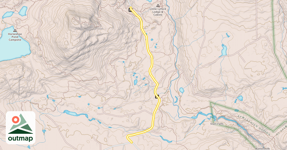 Map of Upper Valley Road