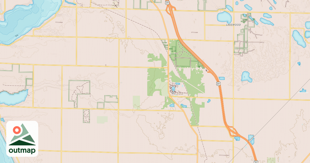 Map of Fred Meijer Berry Junction Trail