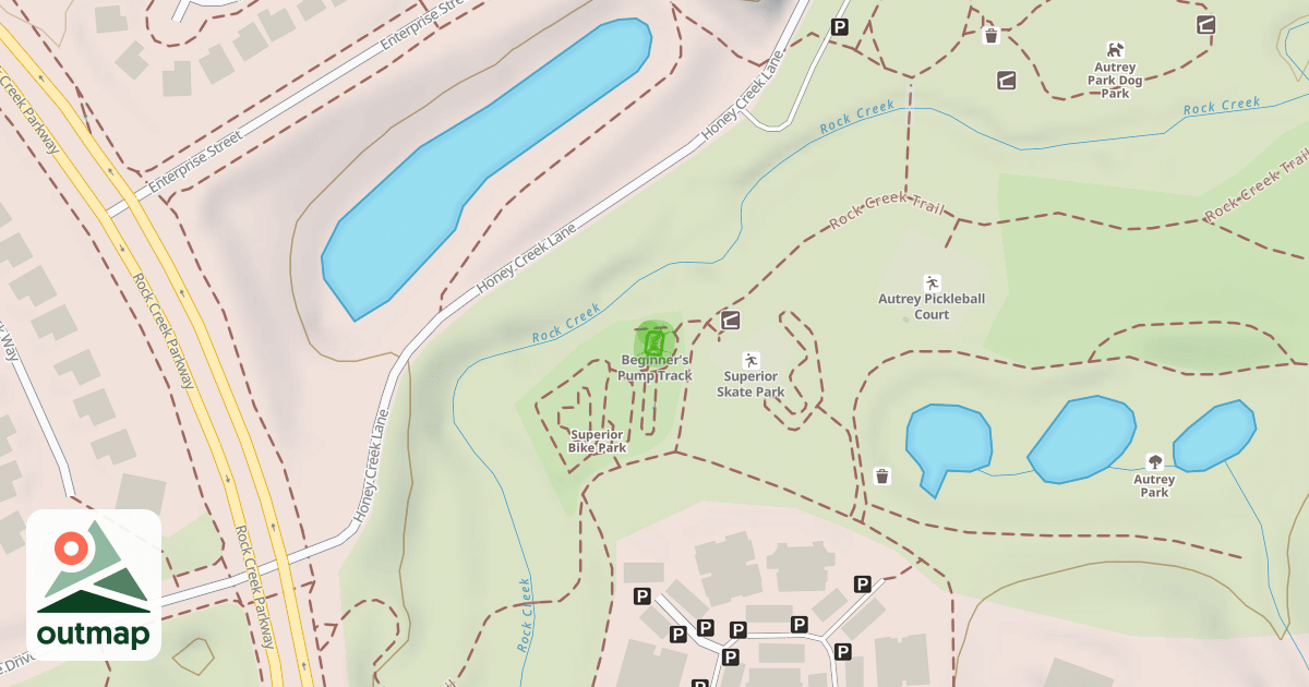 Map of Beginner's Pump Track