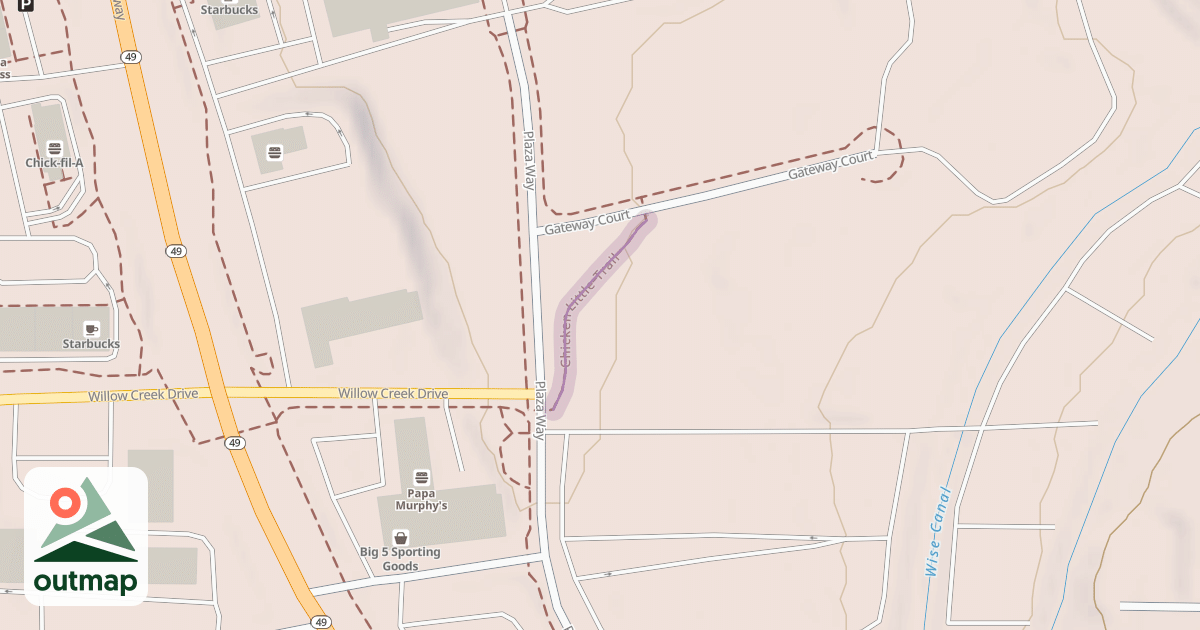 Map of Chicken Little Trail
