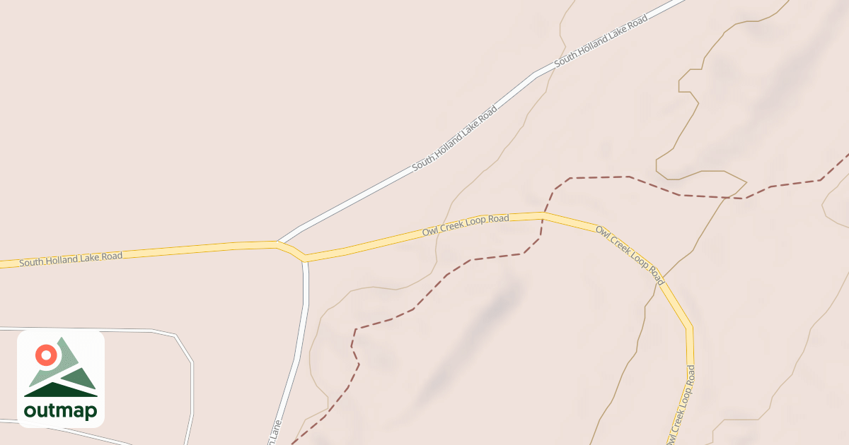 Map of Holland Lake Snowmobile